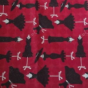 New Patty Reed Designs Red Mannequin Fabric 4y